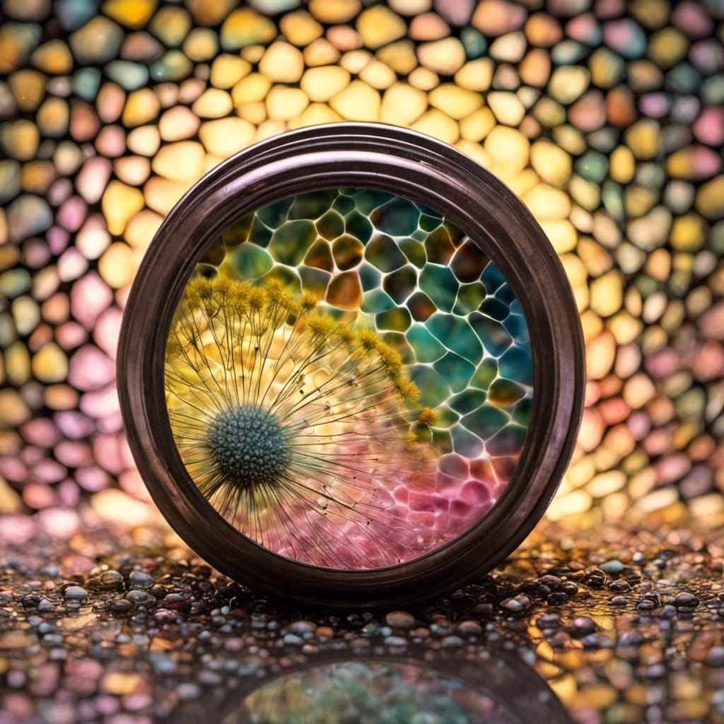 Fractal Dandelion Seed Explosion from Tipped Jar