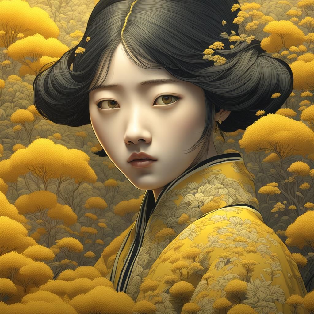 Intricate Close-Up Portrait in Hyperrealistic Style