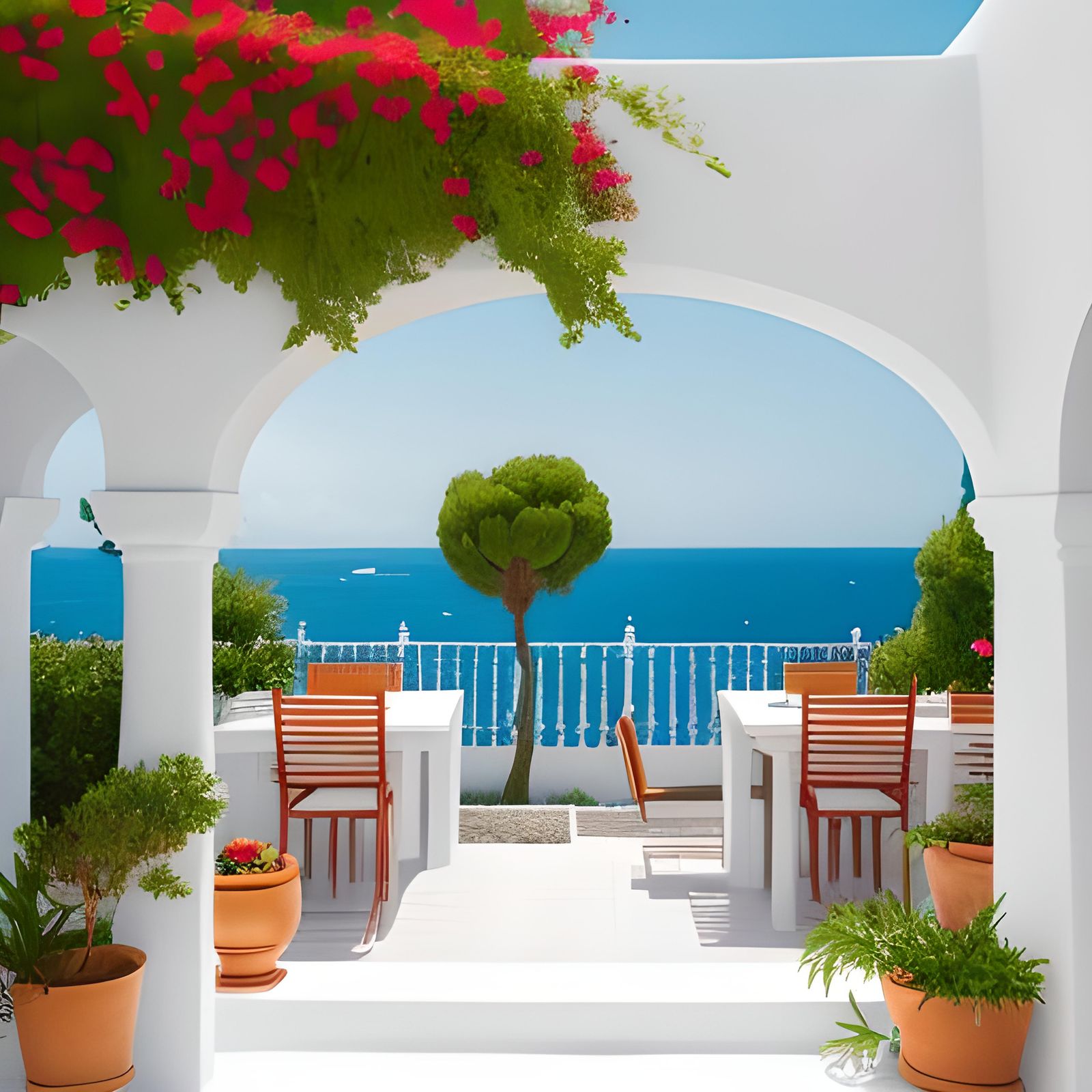 Mediterranean villa with a view