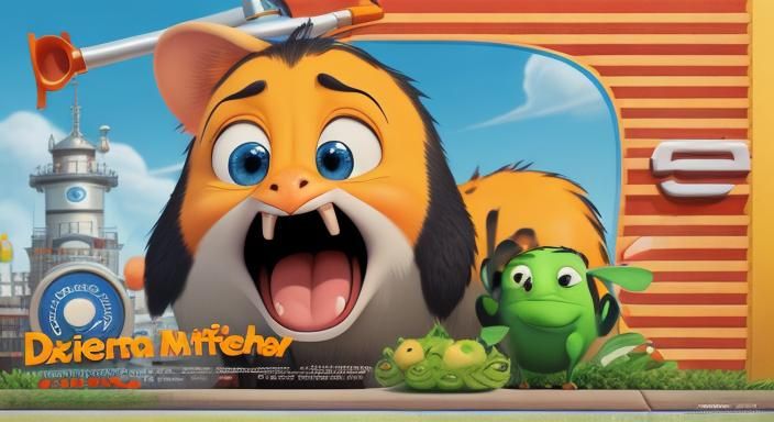 Pixar Style Animal Hospital Movie Poster