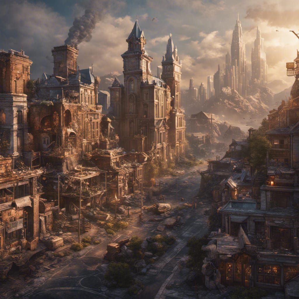 Fantastical Matte Painting with Deep Color