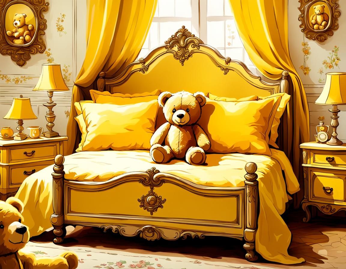 yellow teddy bear