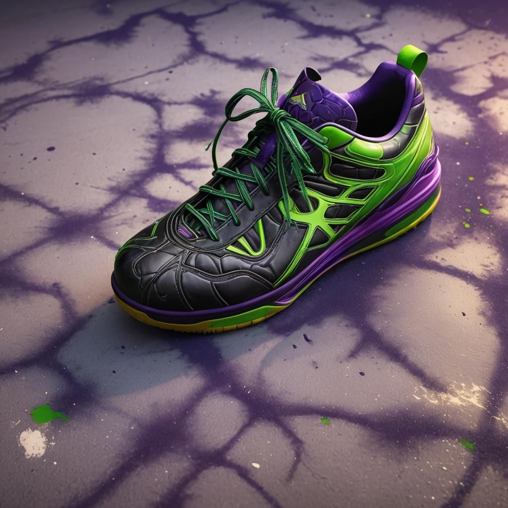 Soccer Ball Inside Basketball Shoe in Pop Art