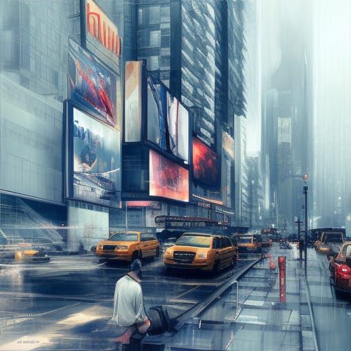 NYC Digital Art by WLOP