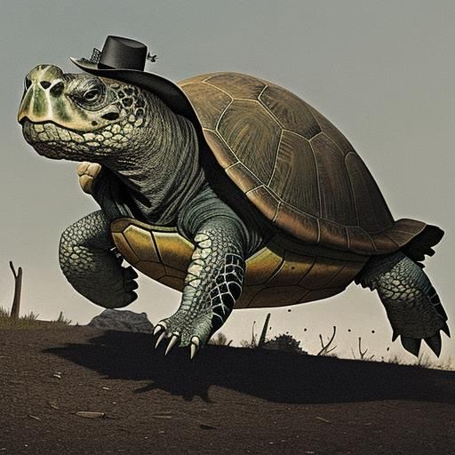 Turtle in Gunfight at the OK Corral