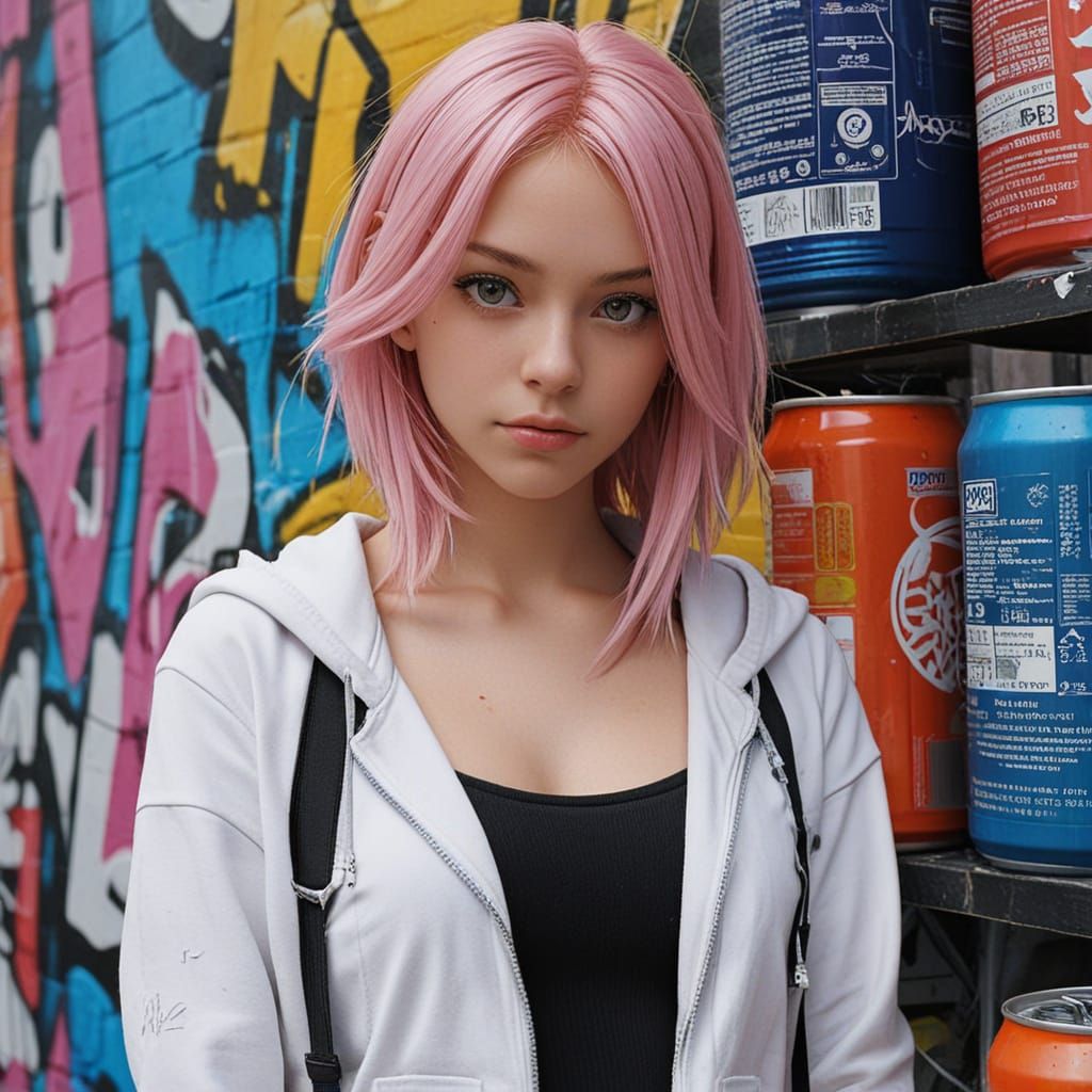Hyper-Realistic Anime Portrait of Chloe Moriondo