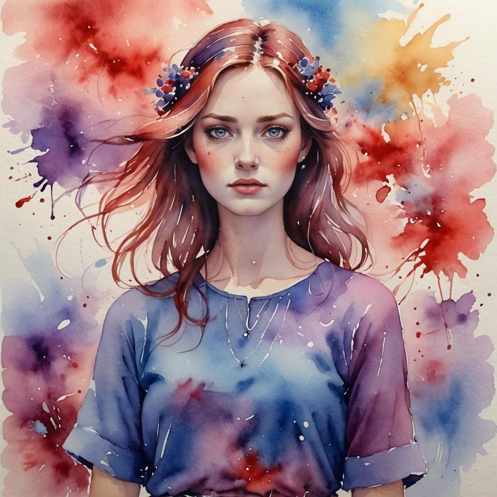 Gentle Watercolour Painting with Joyful Colors
