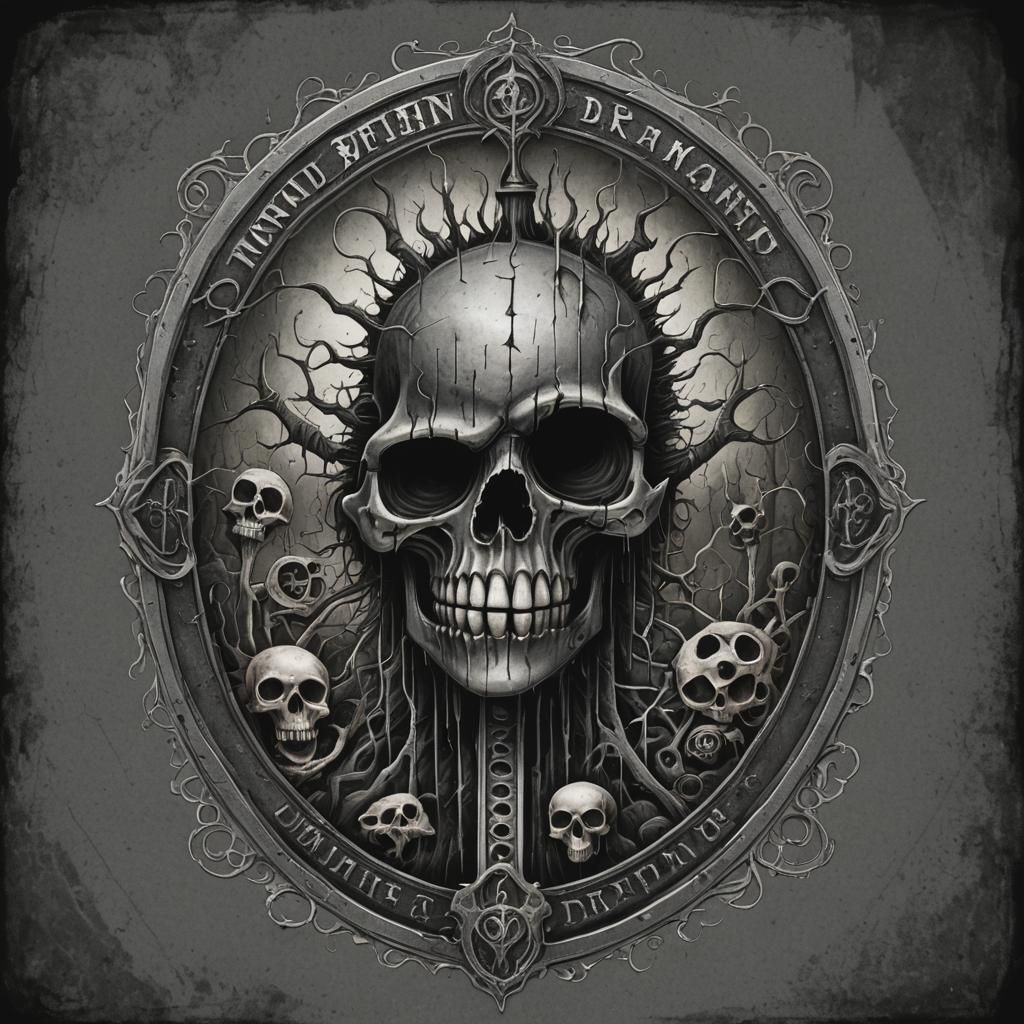 Metal Band Logo Design in Dreamcore Style