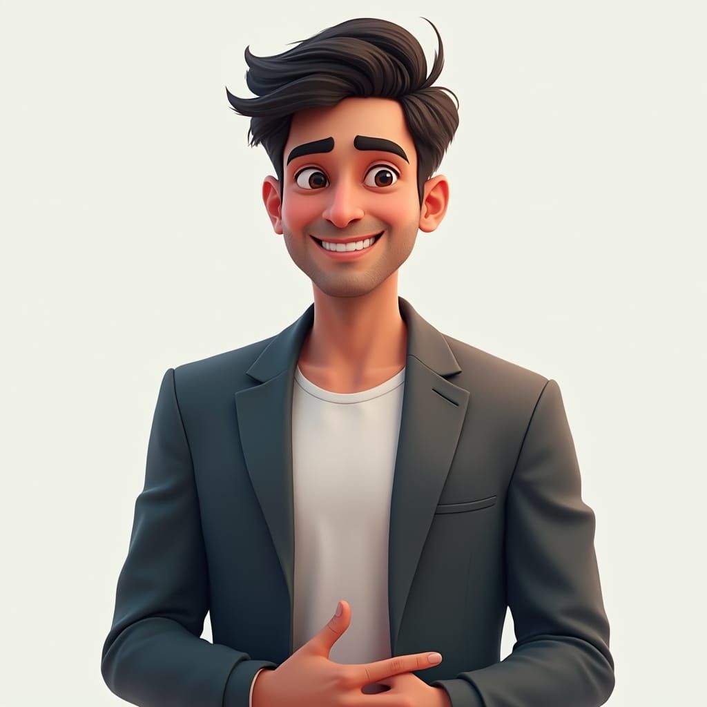 AI Indian Presenter Avatar in Realistic Style