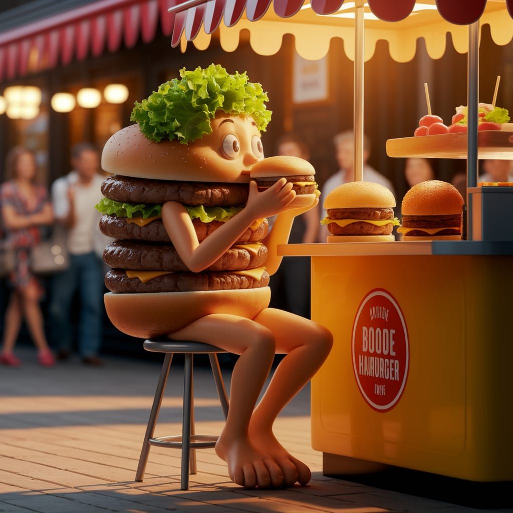 Whimsical Food Fantasy in Vibrant Street Style