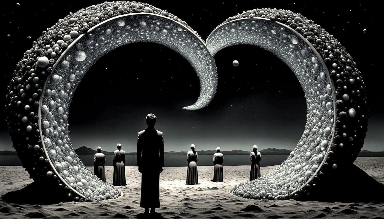 Surreal Constellation Portal in 3D Optical Illusion