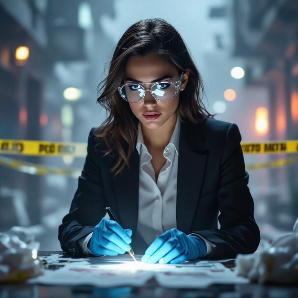 Female Scientist Solves Crime at Foggy Scene