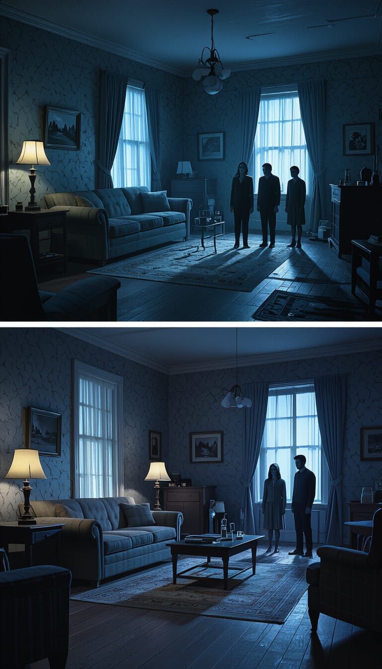 Haunted Living Room vs Conjuring 2 Set 2D Horror Animation