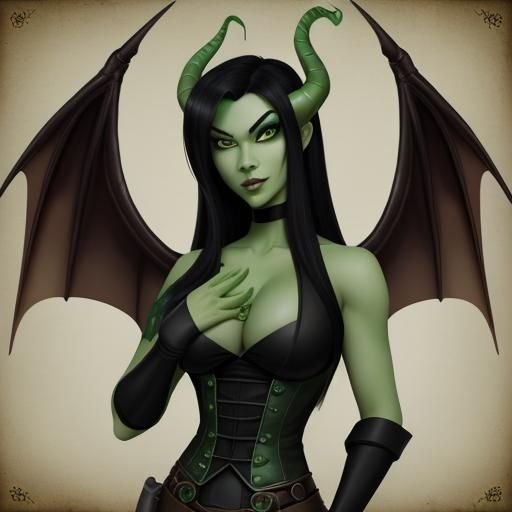 Shego Dragon Hybrid with Steampunk Engine