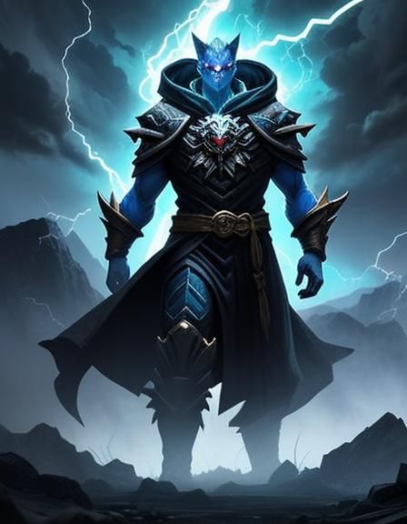 Storm Elemental Formed from Swirling Storm Clouds