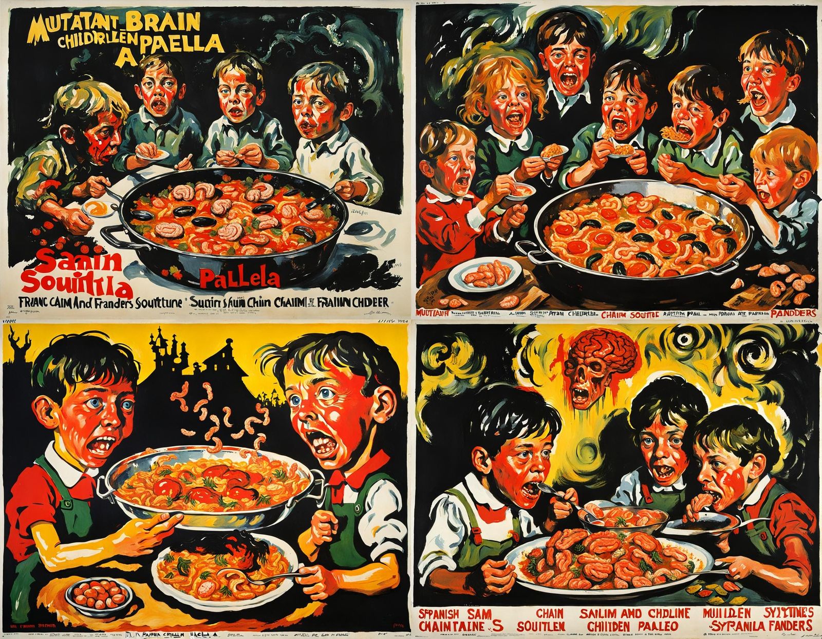 Mutant Children Brain Paella: 1970s Movie Poster