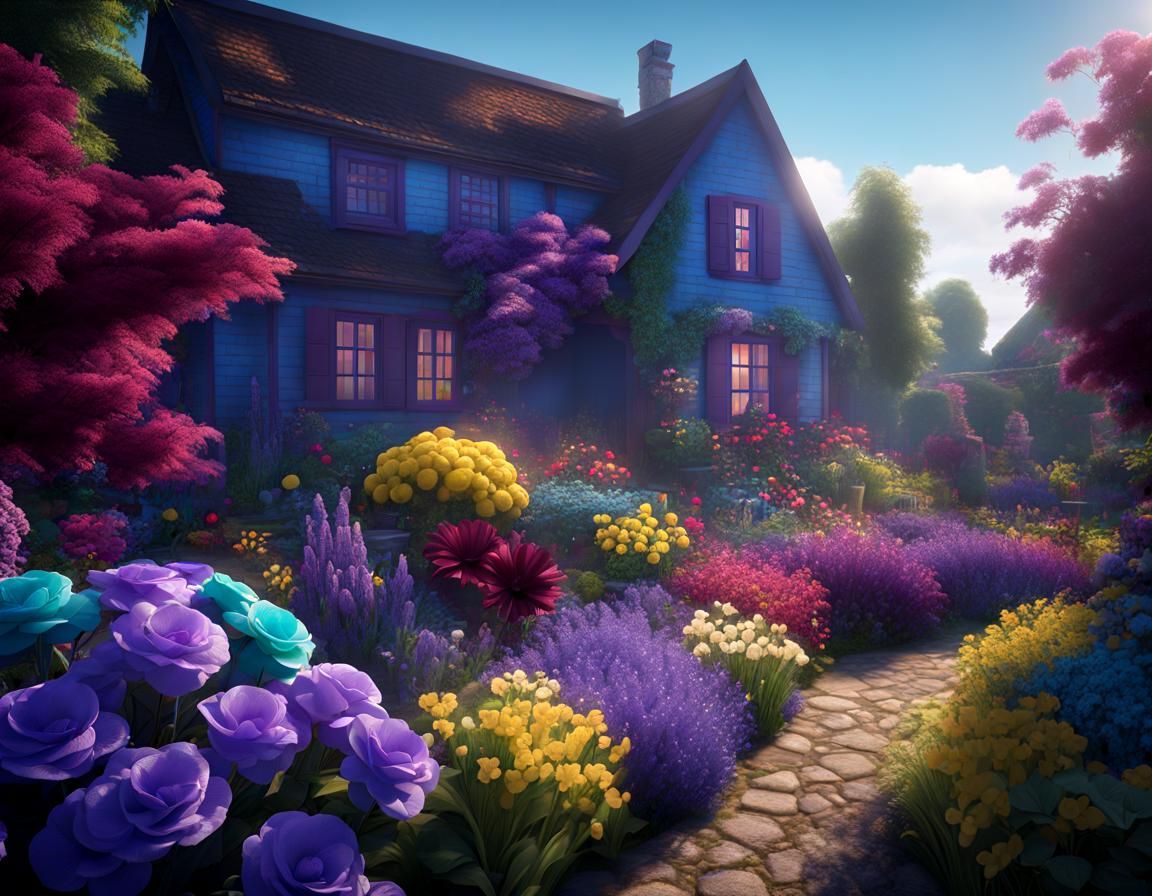 Colorful Flower Garden in Unreal Engine 5