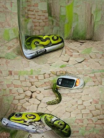 Nokia 3310 Snake Game Rendering