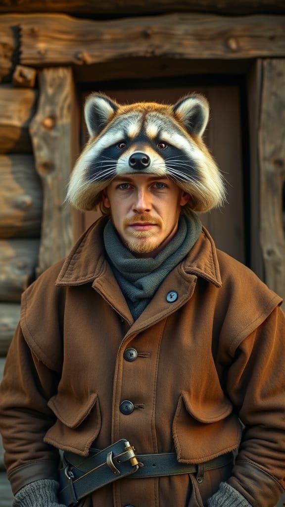 A 14th Century Colonist Emerges from a Log House