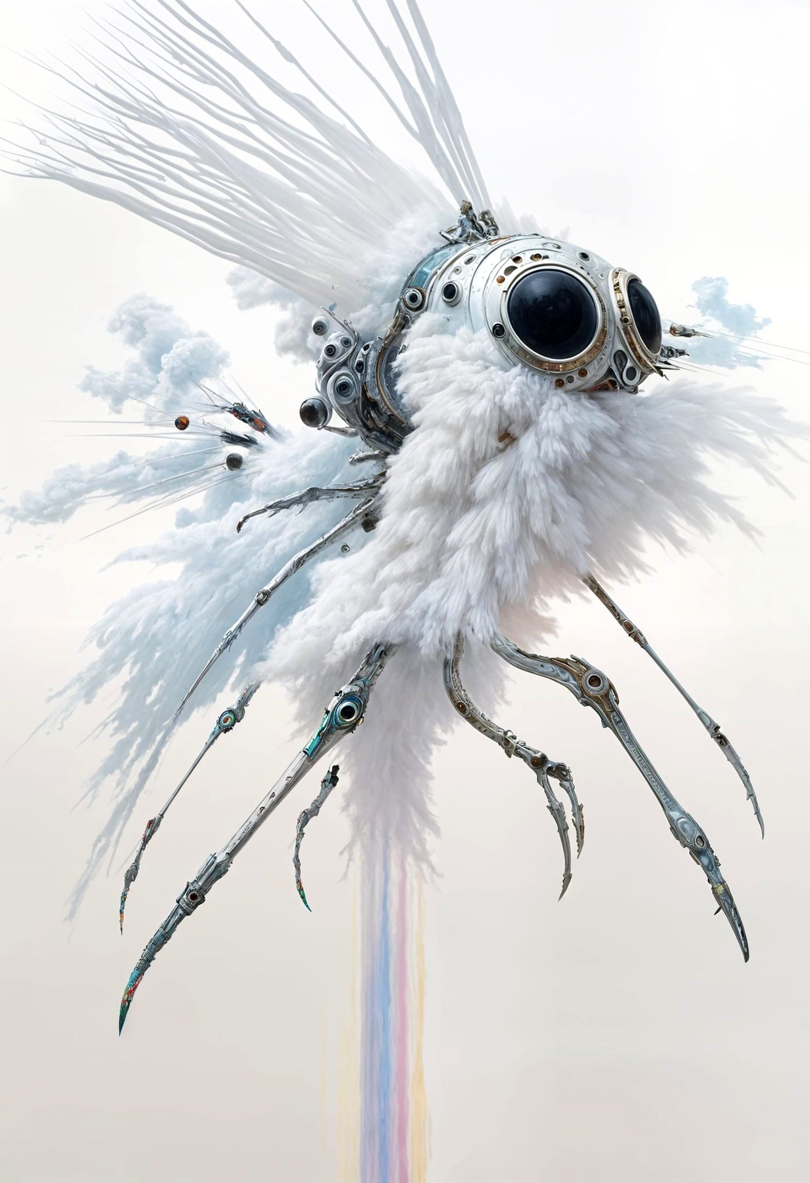 Abstract Alien Portraits in Bizarre Landscape