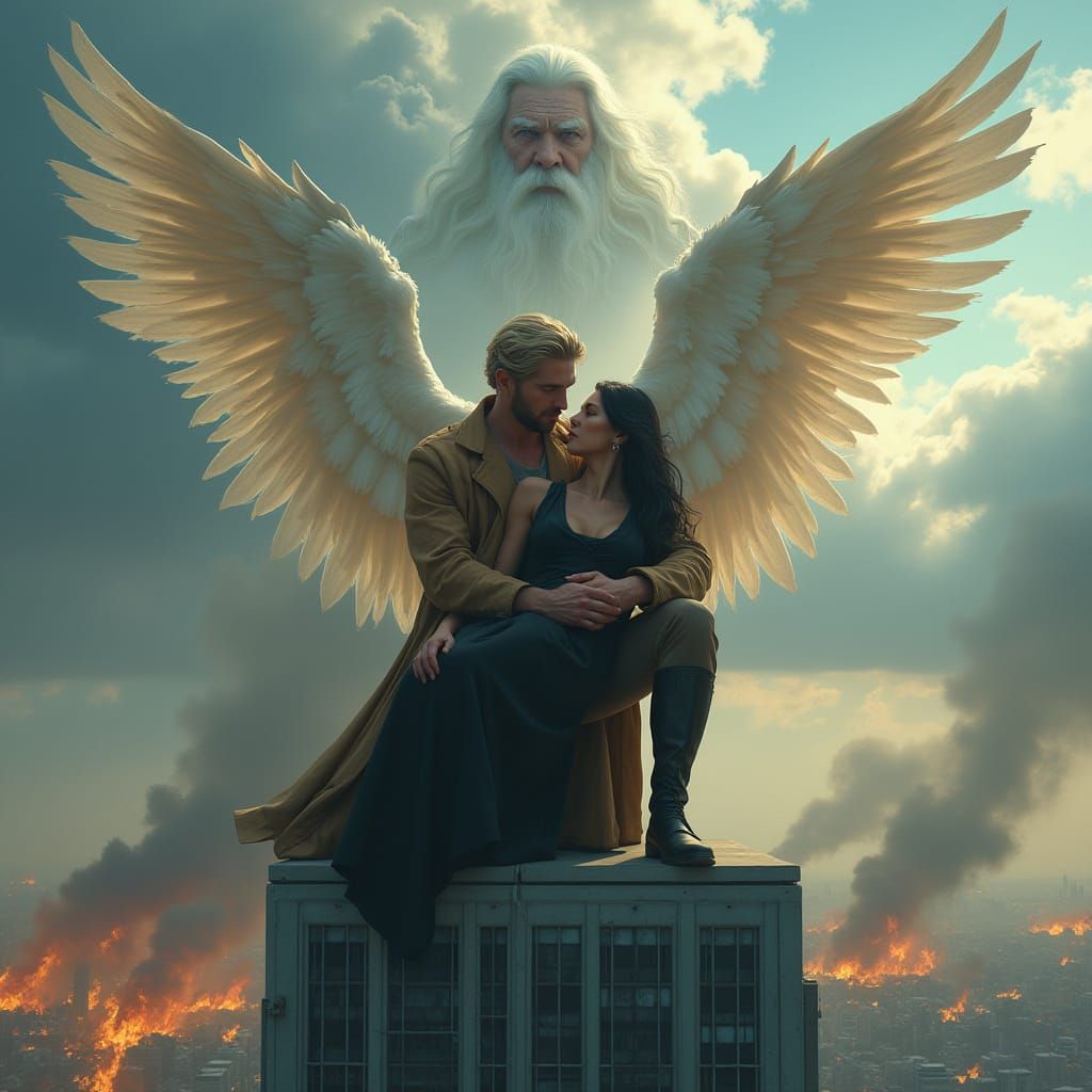 A Fallen Angel's Redemption in a Desolate Metropolis