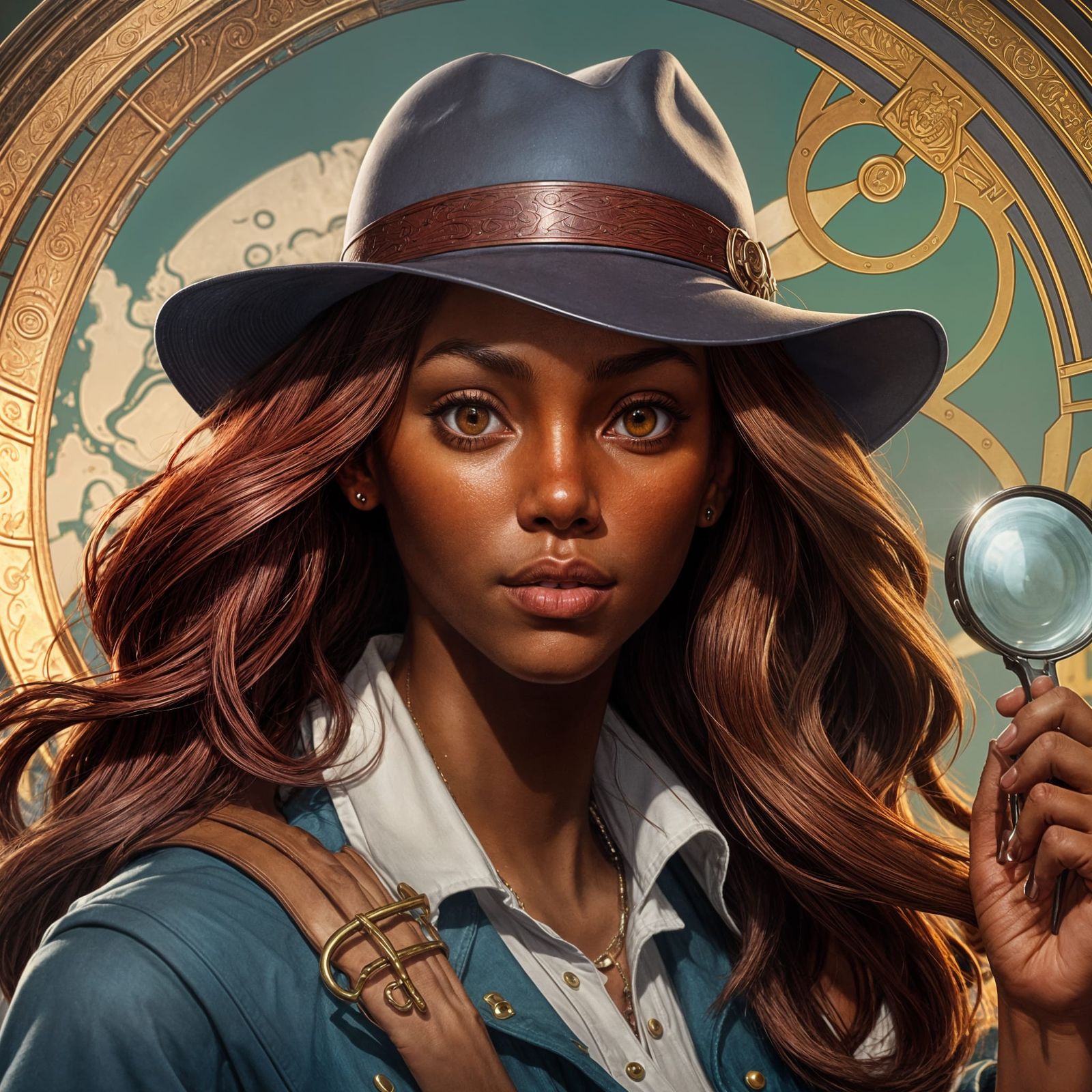 Nancy Drew as African American Detective: Hyperdetailed Port...