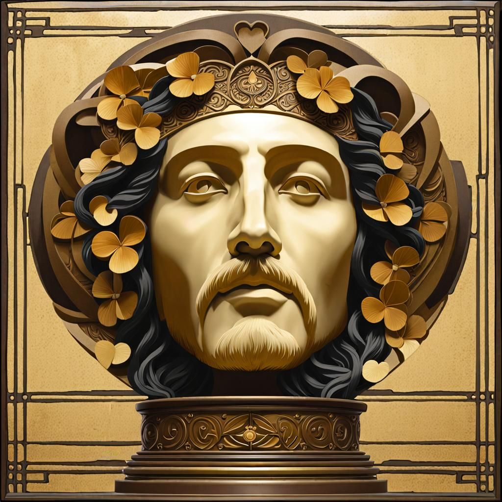 Agape Love Machine Spreads Light, Art Nouveau Style