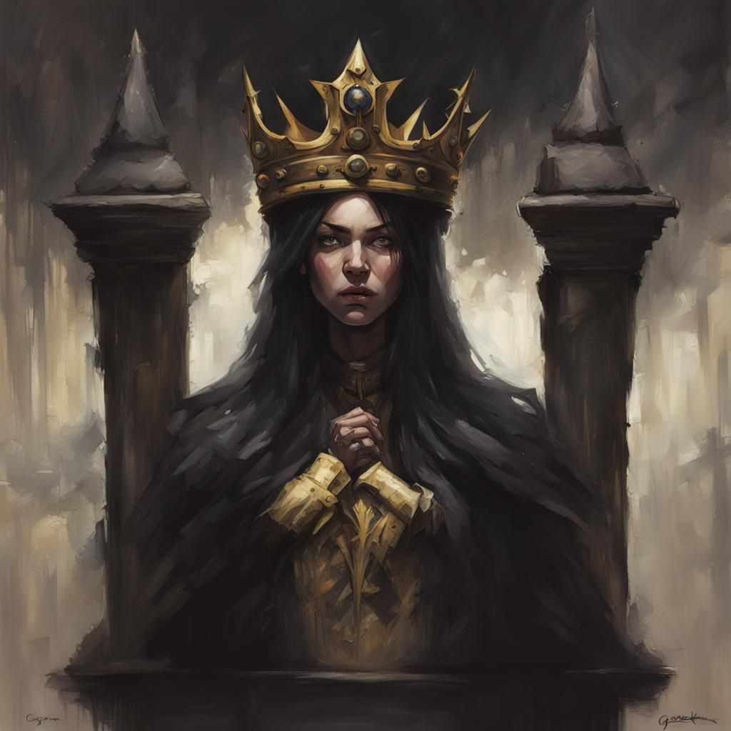 Sinister Crown in Fantasy Art Style