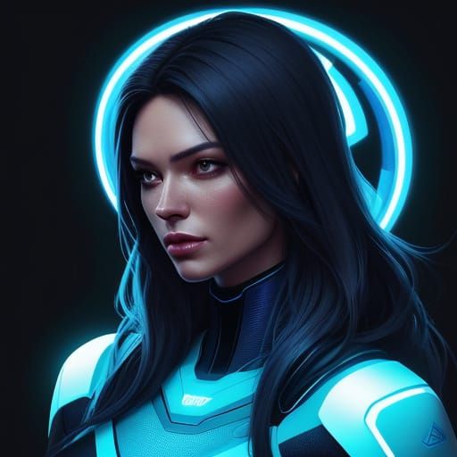 Person Checking Credit Score Online: Digital Art