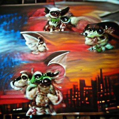 Gremlin Acrylic Painting