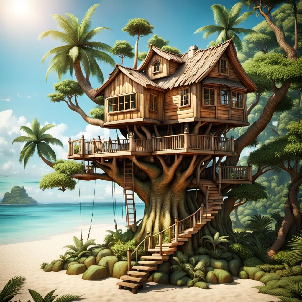Charming Treehouse in a Tropical Paradise