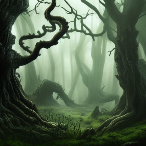Eldritch Forest: Screaming Trees in Gloomy Horror