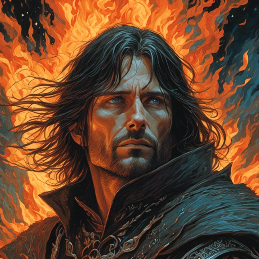 Aragorn Arriving at the Battle of the Pelennor Fields