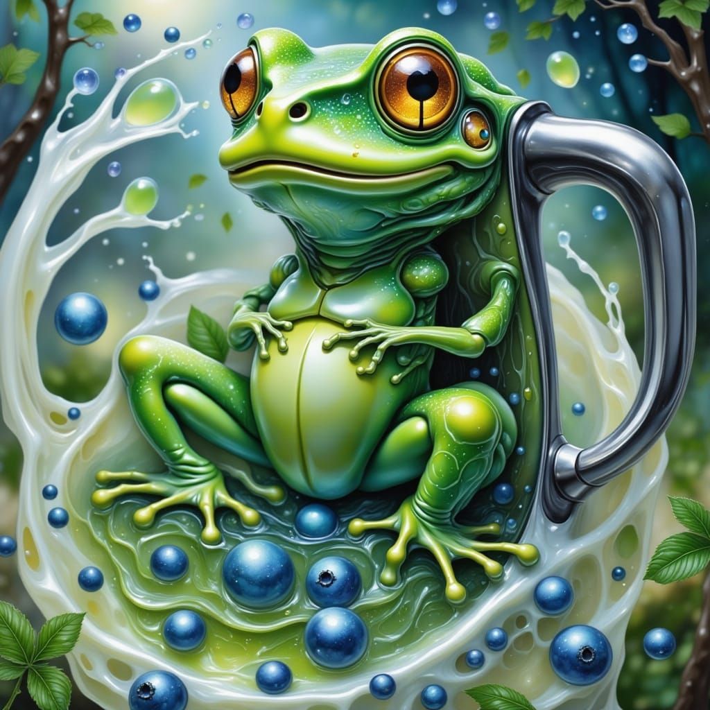 frog, rendered in blender