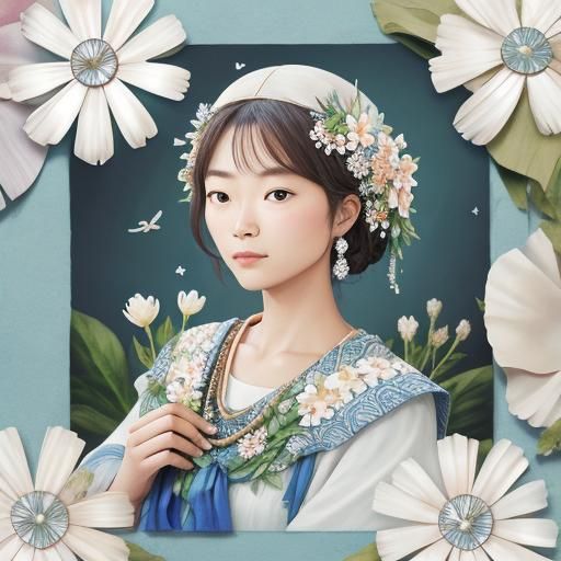 Mother-of-Pearl Flower Shimmers