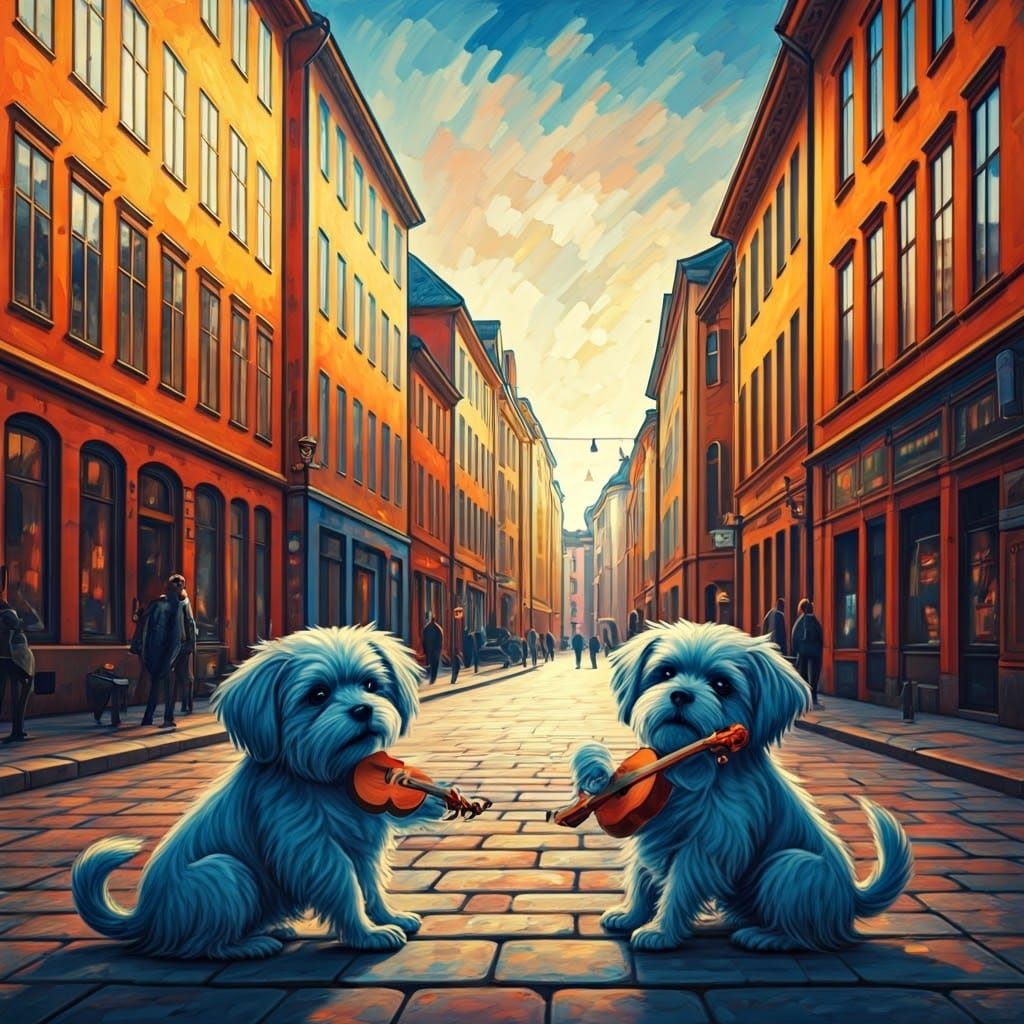 Dogs Play Fauvist Music in Oslo
