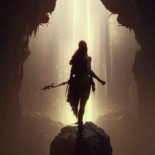 Dark Fantasy Movie Poster in CGI Style