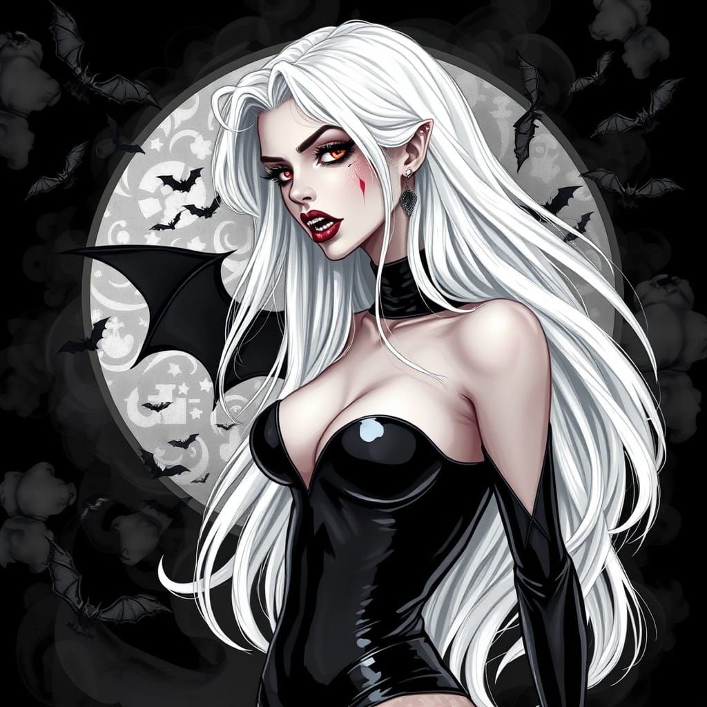 Ethereal Vampire in Dark Arts Regalia