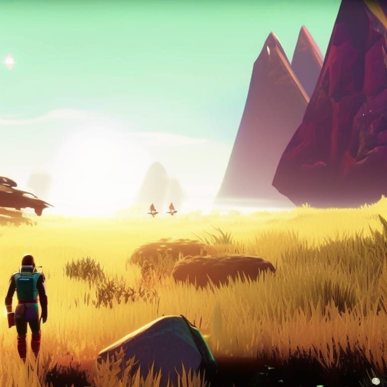 No Man's Sky Inspired AI Art