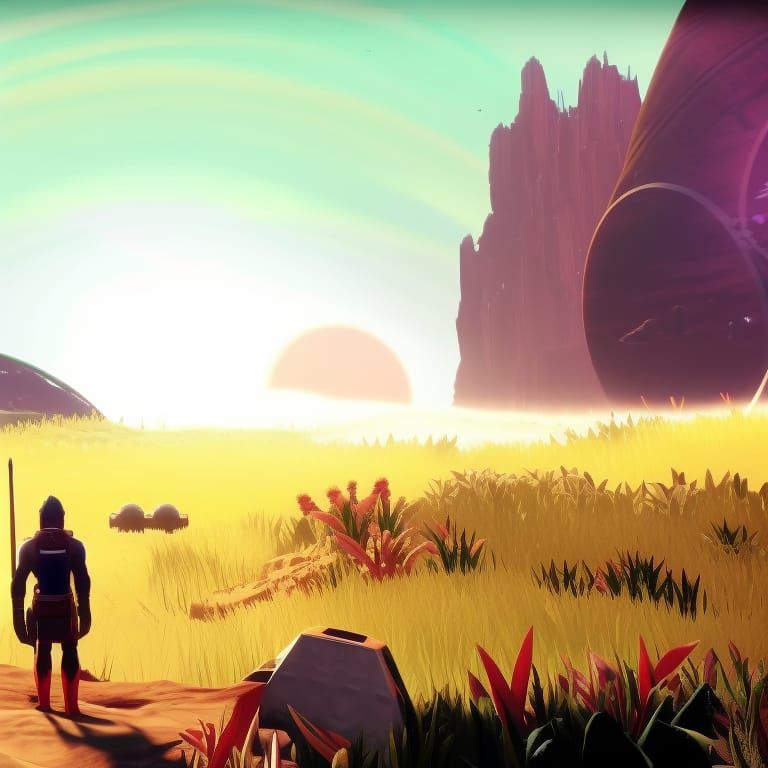 No Man's Sky Inspired AI Art