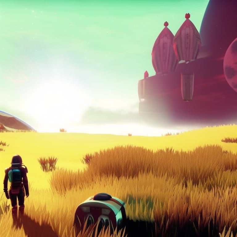 No Man's Sky Inspired Alien Landscape