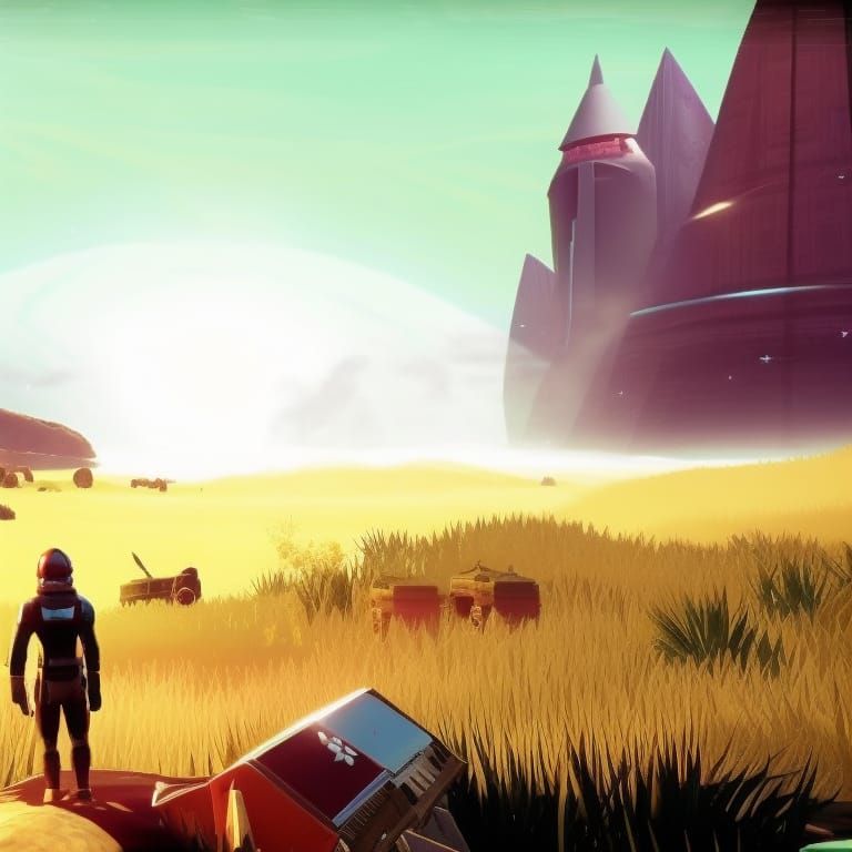 No Man's Sky Inspired Alien Landscape