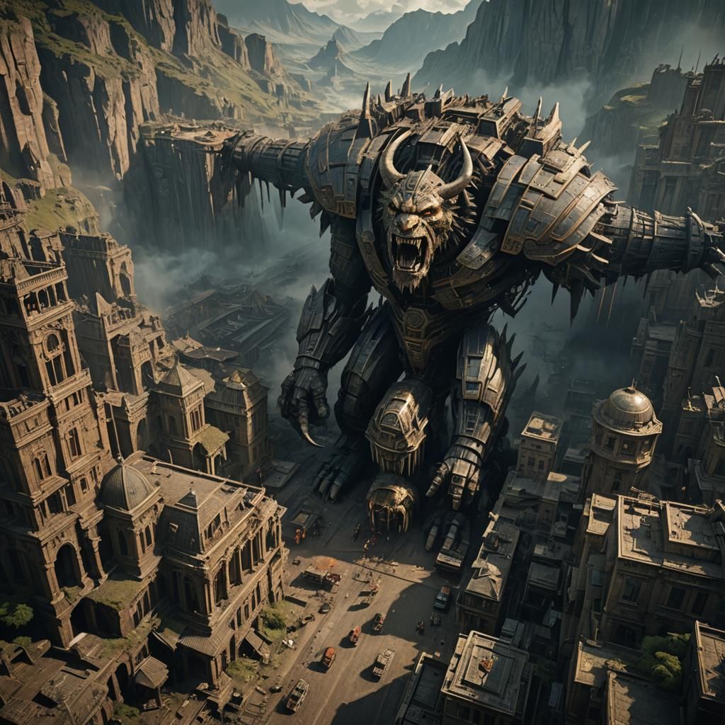 Epic Cinematic Goliath Digital Matte Painting