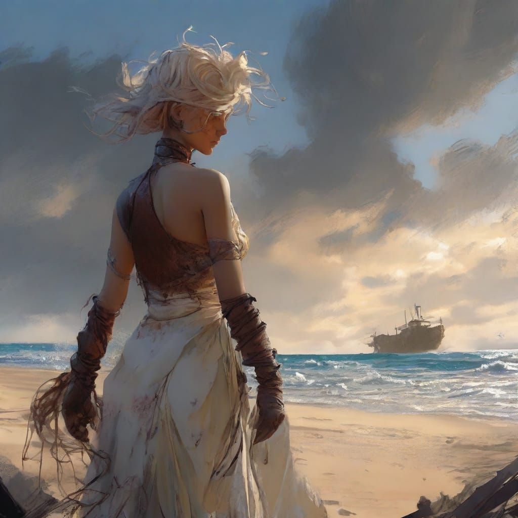 Storm of Doubt: Fantasy Art in Amano and Wood Style