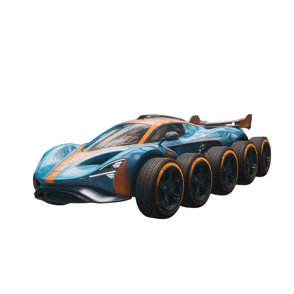 Underwater Supercar Exploration in Submerged City