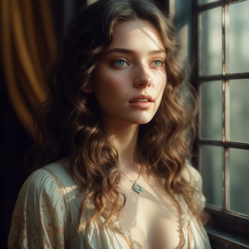 AI Portrait of a Brunette Woman