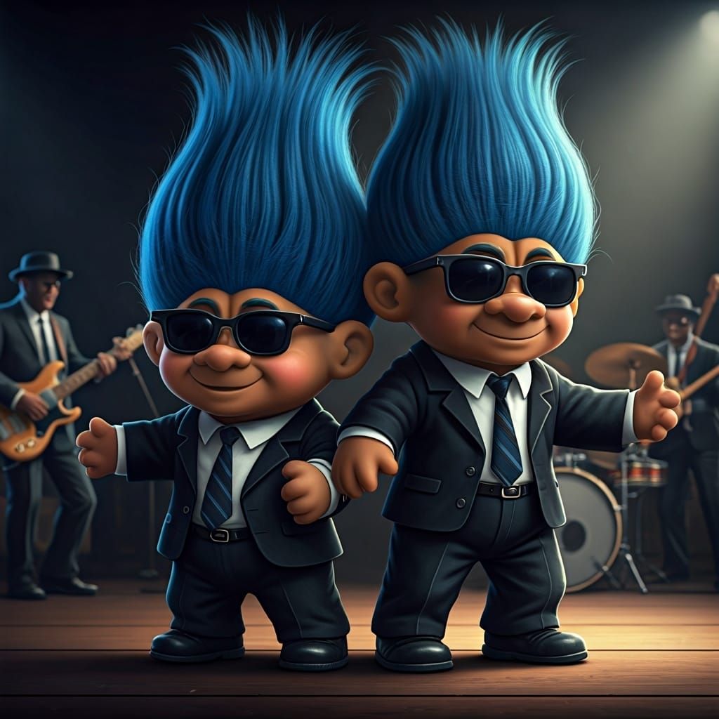 Troll Dolls Recreate The Blues Brothers Concert