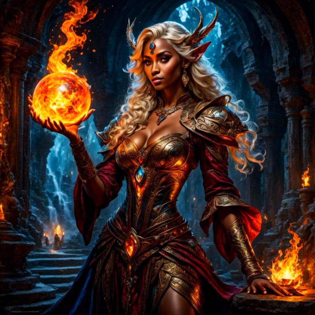 Dark Wood Elf Sorceress - not fixed