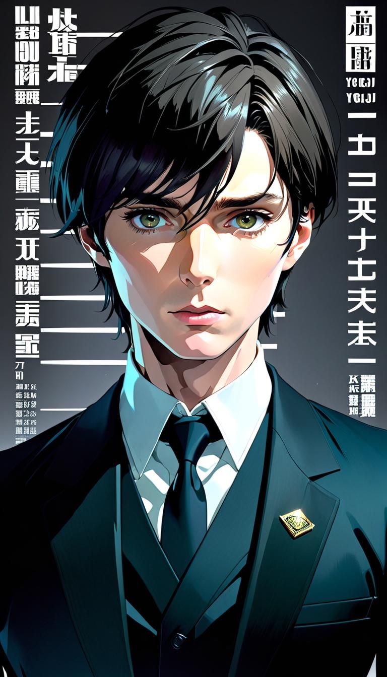 Anime Style Portrait of Cillian Murphy