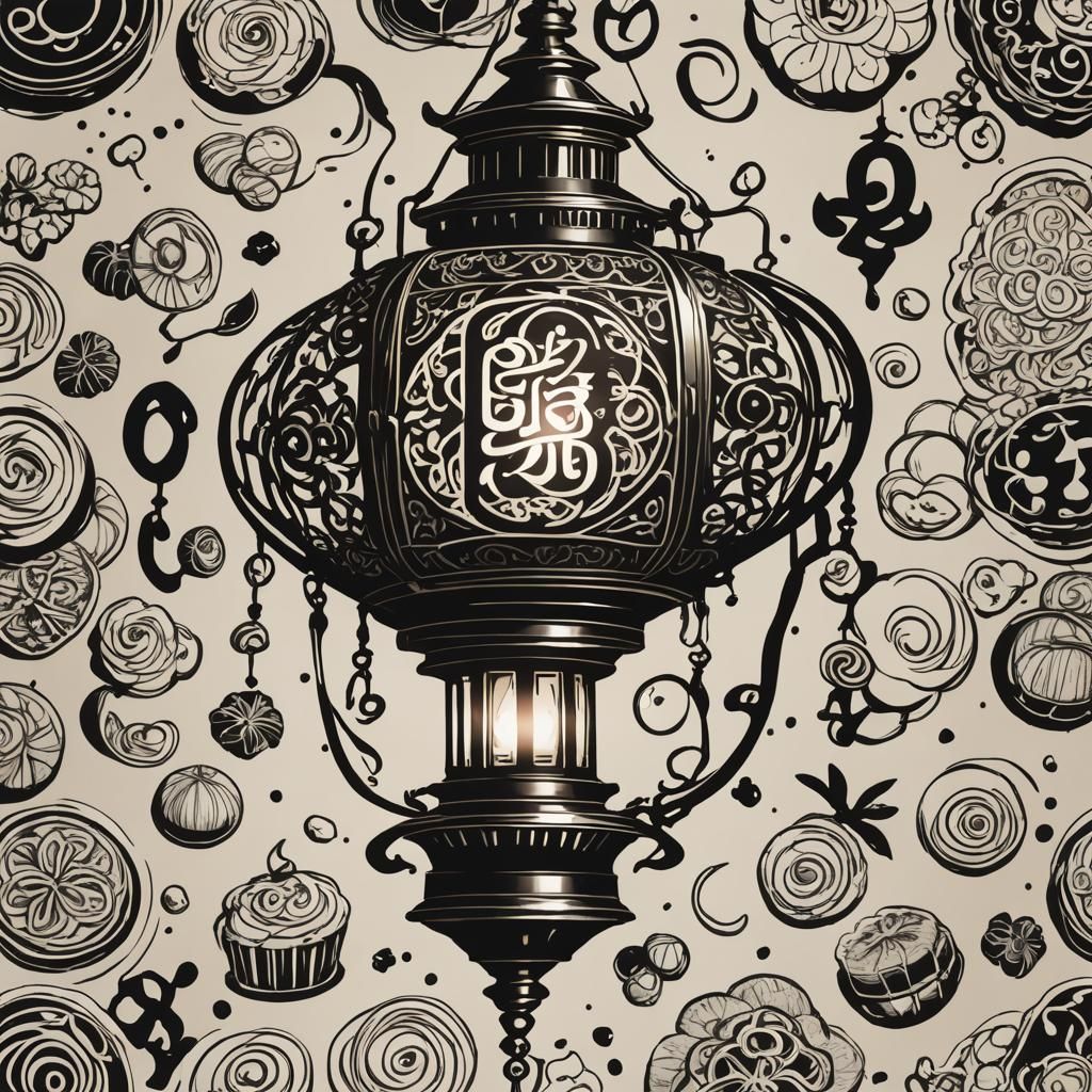 Iron Lantern Logo in Manga Scan Style